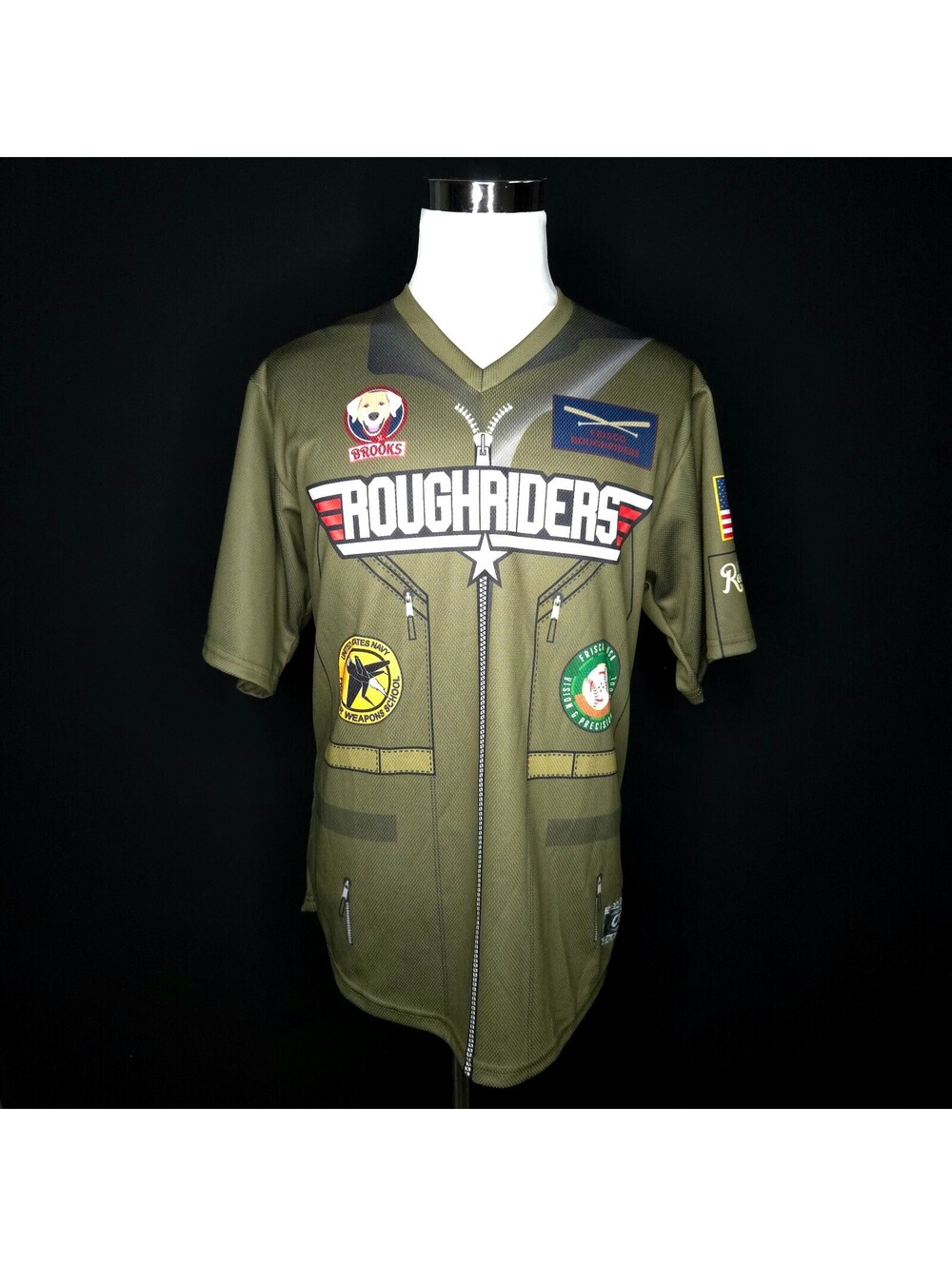 OT Sports Frisco Roughriders Baseball Ltd Edition Top Gun Throwback Jersey Large
